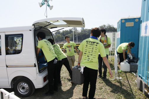 2013年のボランティアの様子